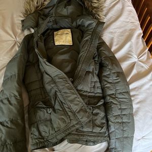 Abercrombie womens coat with hood